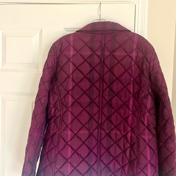 Authentic Burberry Purple Quilted Jacket, excellent condition, water proof - Picture 2 of 5